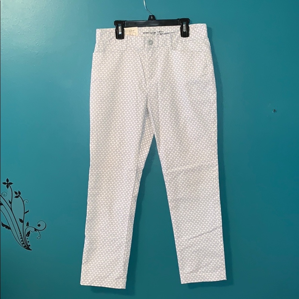 Khaki designed capris
